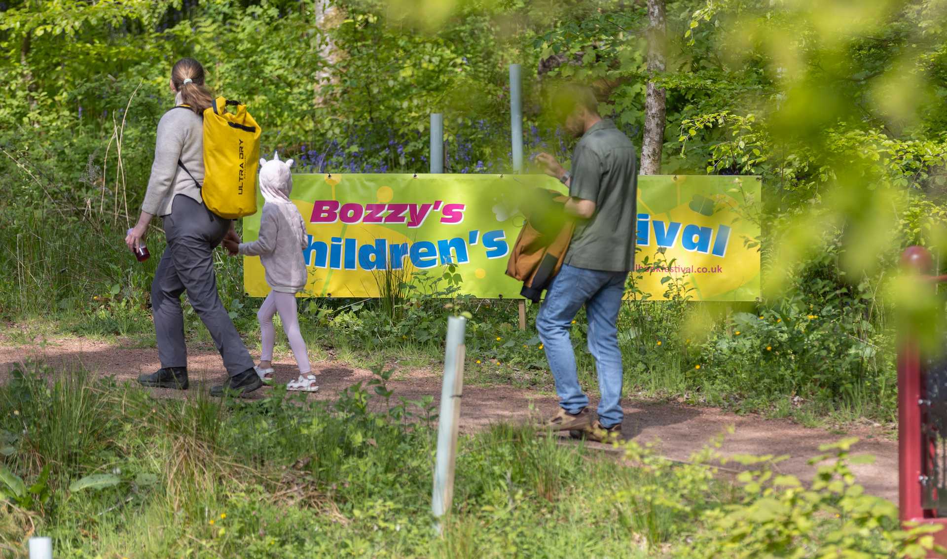 Family enjoying the Boswell Children's Festival